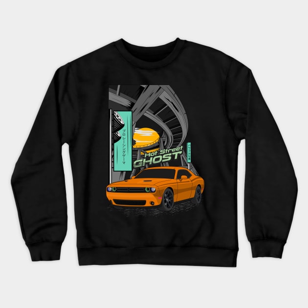 Challenger hot street ghost Crewneck Sweatshirt by Car_Designer